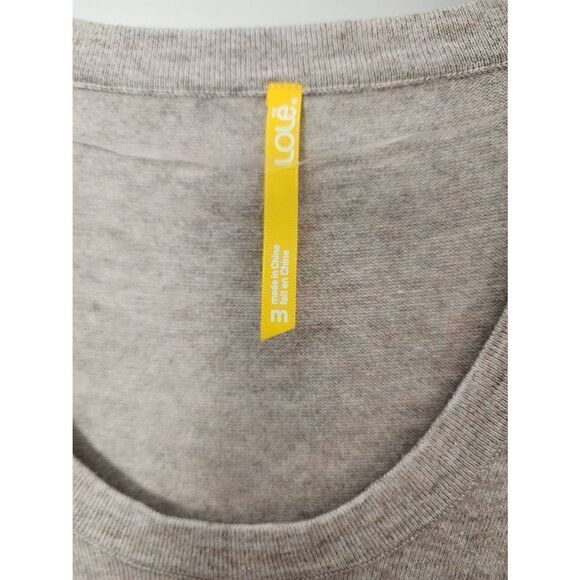 Lole drop waist cozy pullover sweater tan size medium - Picture 4 of 7